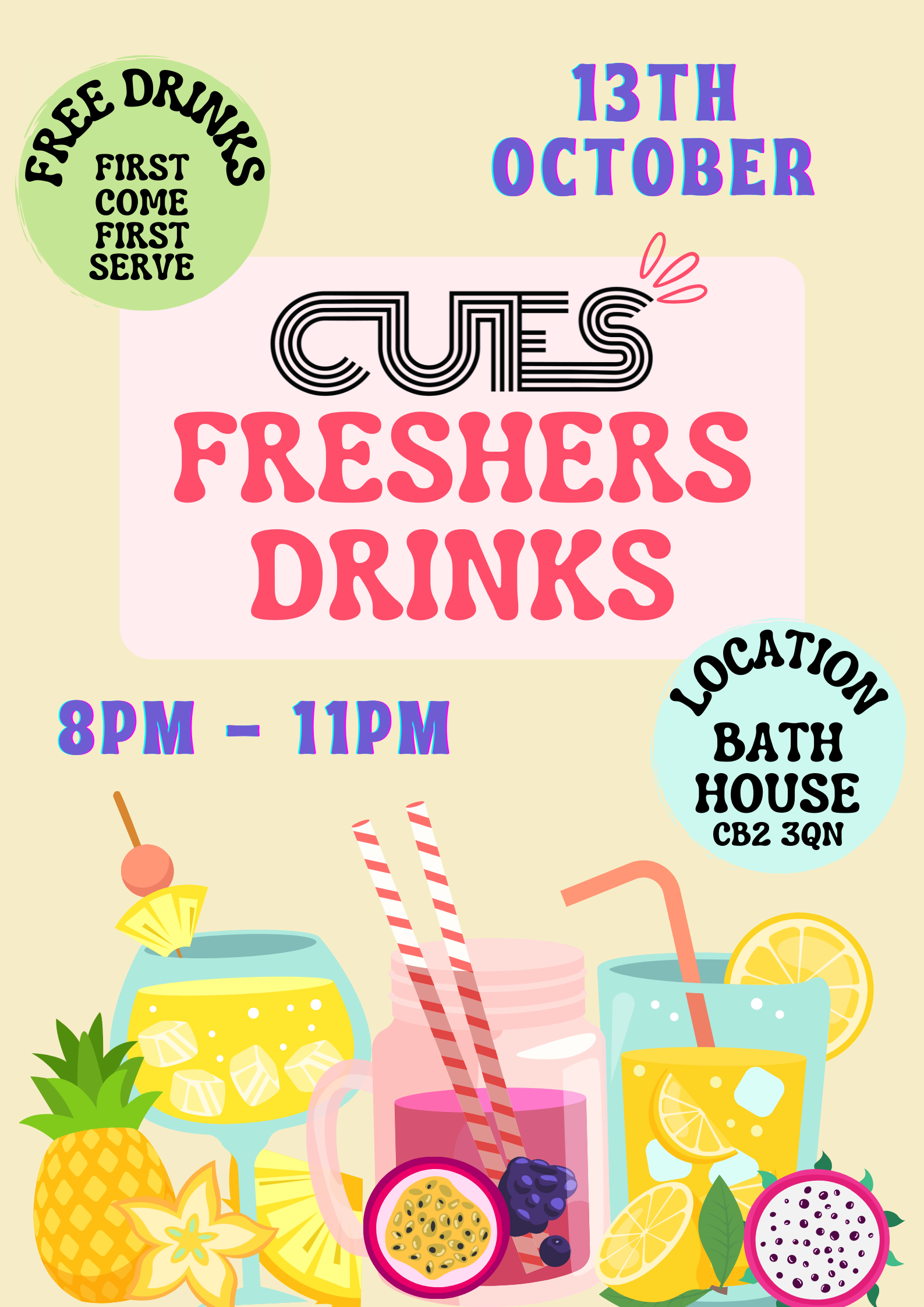 Fresher’s Drinks