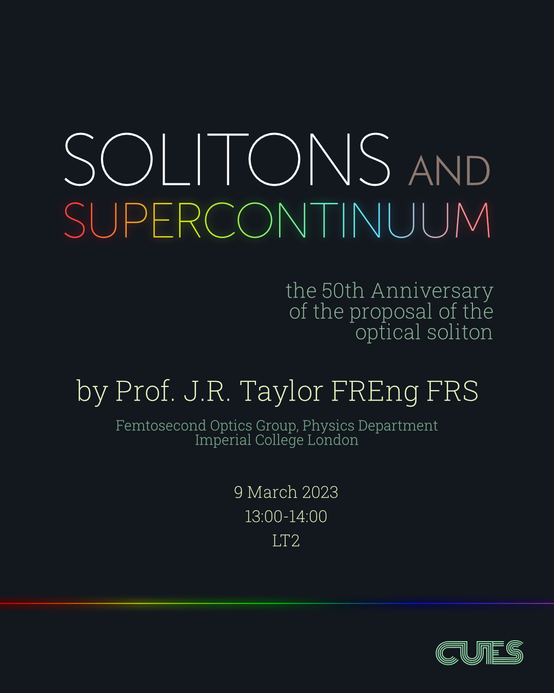 Solitons and Supercontinuum – the 50th Anniversary of the proposal of the optical soliton